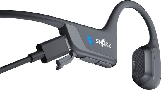 Shokz OpenRun Pro 2 Offener Sport-Kopfhörer - Knochenleitung - IP55 wasser- und schweißfest - 12-Stunden-Akku - Schwarz