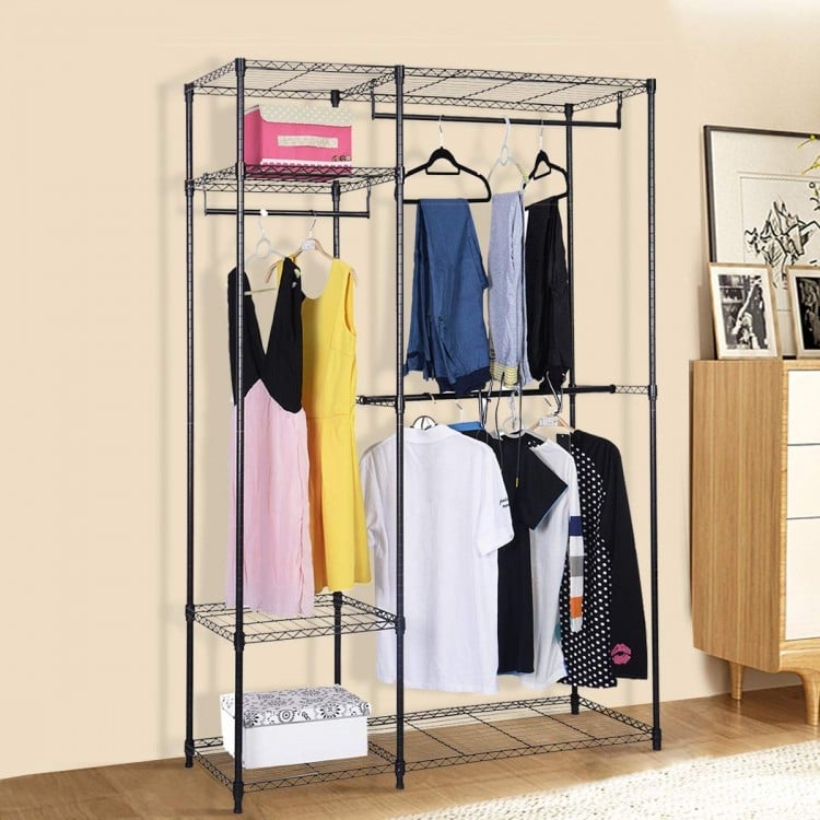 Coast Portable Stahlschrank Kleiderbügel Lagerung Rack Organisator