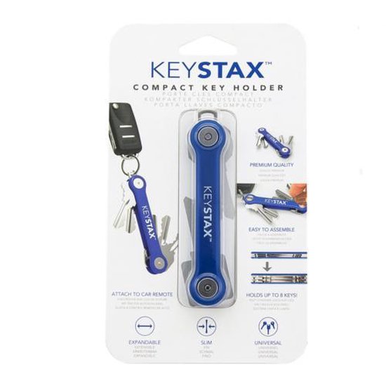 KeyStax Compact Schlüsselhalter Blau (2-8 Schlüssel)