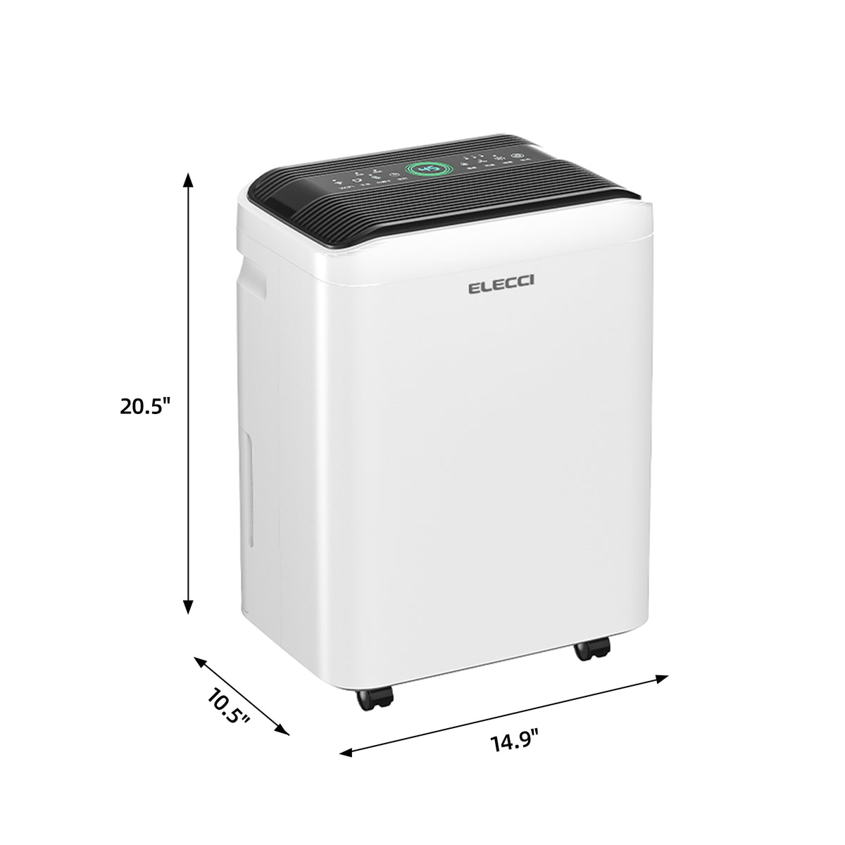 ELECCI Luftentfeuchter – 25 l/Tag – 4,8-Liter-Tank
