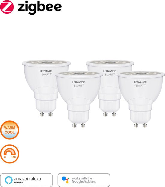 LEDVANCE LED-Reflektorlampe - Sockel: GU1- - einstellbar weiß - 27--...65-- K - 5 W - mattiert - SMART+ Spot GU1- einstellbar weiß