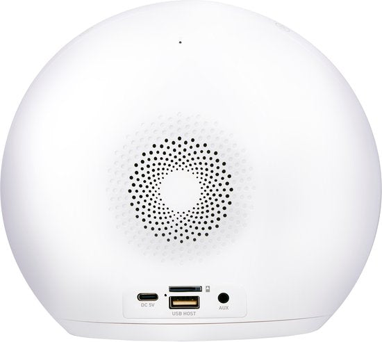 Grundig Wake-Up Lichtwecker - Digitaler Wecker mit Radio und Bluetooth - Lichtwecker mit LED-Anzeige - Wecklicht - Weiß