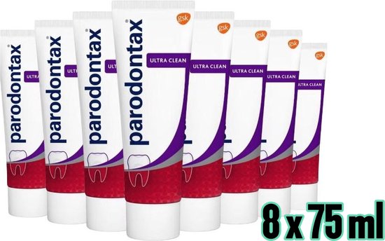 Parodontax Ultra Clean Zahnpasta Multipack 8 x 75 ml