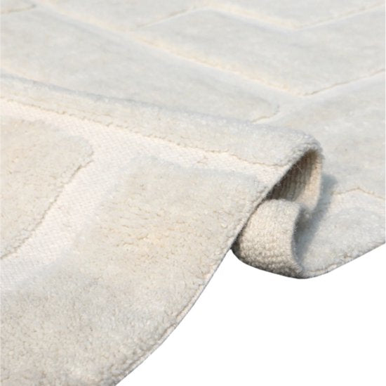 von fonQ Maze Teppich – Off-White – rechteckig – 200 x 290 cm