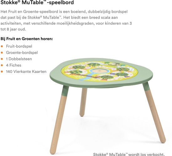 Stokke® MUtable™ V2 Spielbrett – Obst & Gemüse