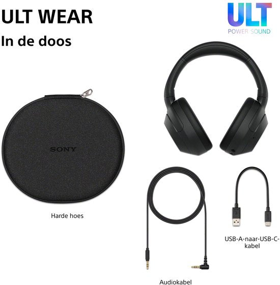 Sony ULT Wear – Kabellose Kopfhörer mit Geräuschunterdrückung und ULT Power Sound – Forest Gray