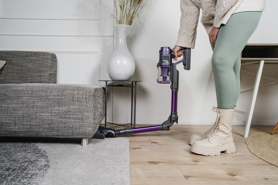 Heevey 4-in-1 Stick Staubsauger Cordless - Flex Stand - Stick Staubsauger Cordless - Bagless Staubsauger - Mit 4 verschiedenen Aufsätzen - HEPA Filter - Handstaubsauger - Dustbuster