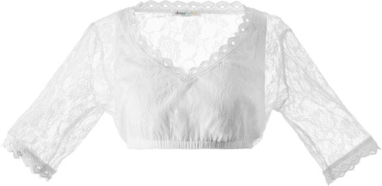 Dressforfun Dirndlbluse Heidi XXL - fancy dress kostüm halloween verkleiden partywear faschingskostüm fasching partywear - 303079
