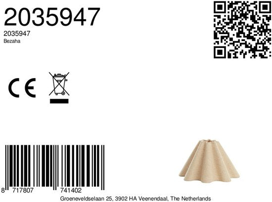 Light & Living – Lampenschirm – Bezaha – naturfarben – Stoff – Ø 11 cm – E27 – 2035947