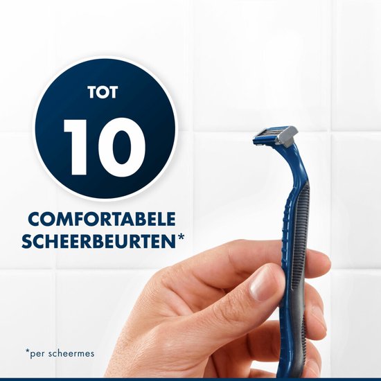 Gillette – Blue III Smooth – Einwegrasierklingen – Komfort und Schutz – 12 Rasierklingen