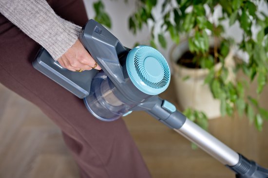 QLT kabelloser 2-in-1-Stabstaubsauger - mit flexiblem Aufsatz - Staubbuster - 150W - 2 Geschwindigkeiten - 10KPA
