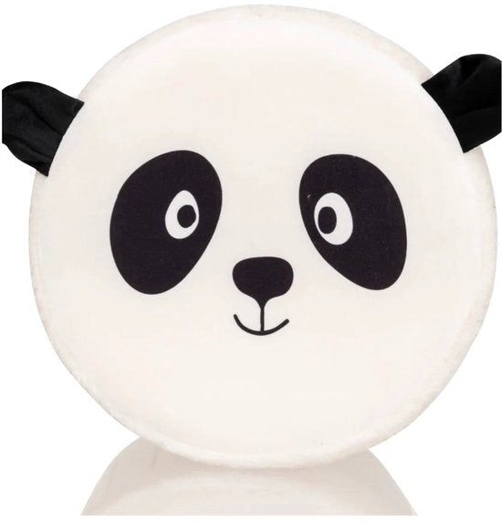 Atmosphera Panda Faltbarer Hocker – Aufbewahrungshocker – Ø 30 x H 38 cm – Schwarz/Weiß