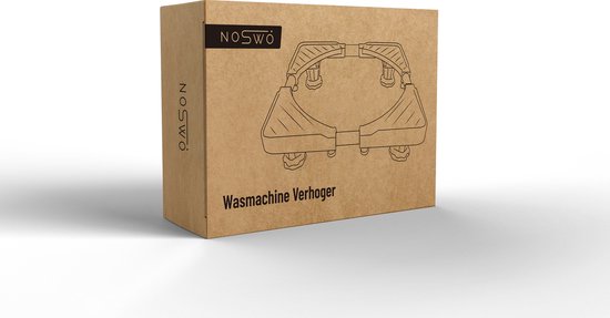 Noswo Waschmaschinenheber - Bis zu 300 KG - Verstellbares Multitool - Antivibrationsdämpfer - Auch für Geschirrspüler, Kühlschrank, Gefrierschrank und Trockner geeignet - 45/63 x 11/13 cm