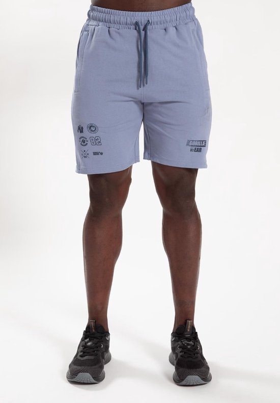 Gorilla Wear Lopez Shorts - Stonewash blau - 3XL