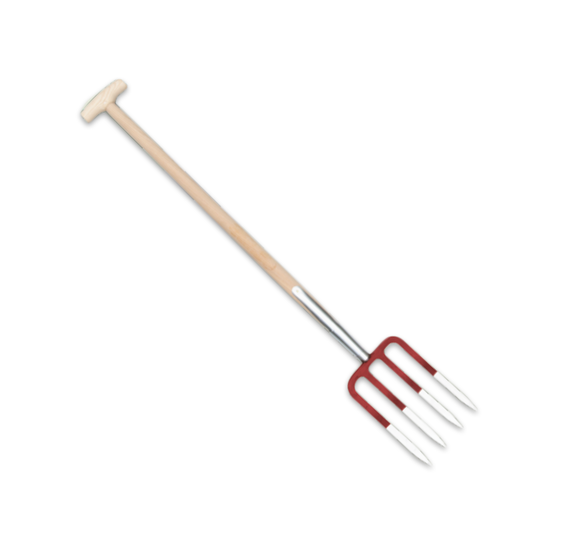 Gartenkraft - Mistgabel - 4 Zinken - Stiellänge 85 cm - Holz
