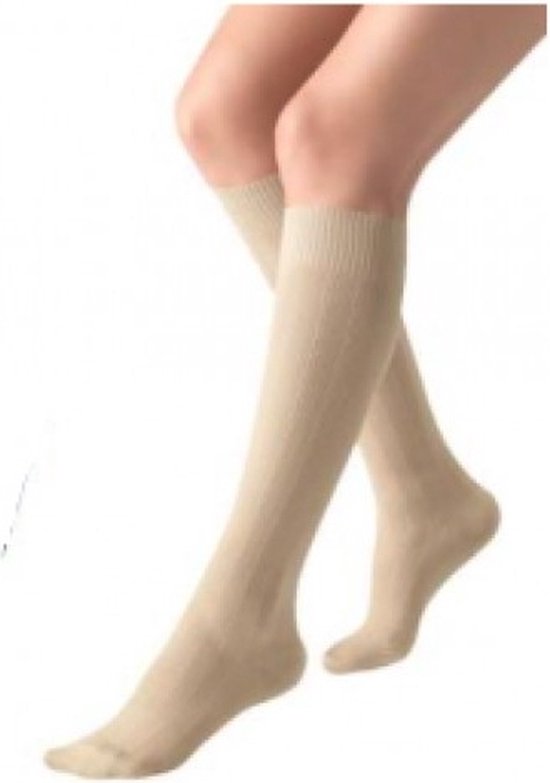 Ofa 365 Light / Mikrofaser Stützstrümpfe Beige Schuhgröße 36/38 Kompressionsstrümpfe / Reisesocken / Kniestrümpfe m/w