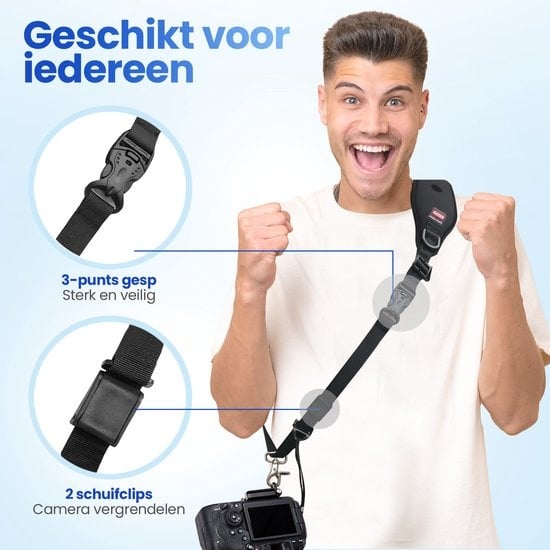 Garpex® Verstellbarer Kameragurt - Schultergurt für Digital- und Spiegelreflexkameras - Kameraschultergurt - Komfortabel und langlebig