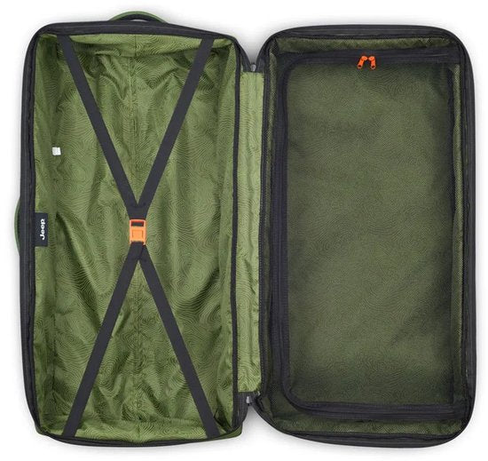 Jeep J0274026013 82 cm 95 l Reisetasche mit Rollen, grün, 2XL