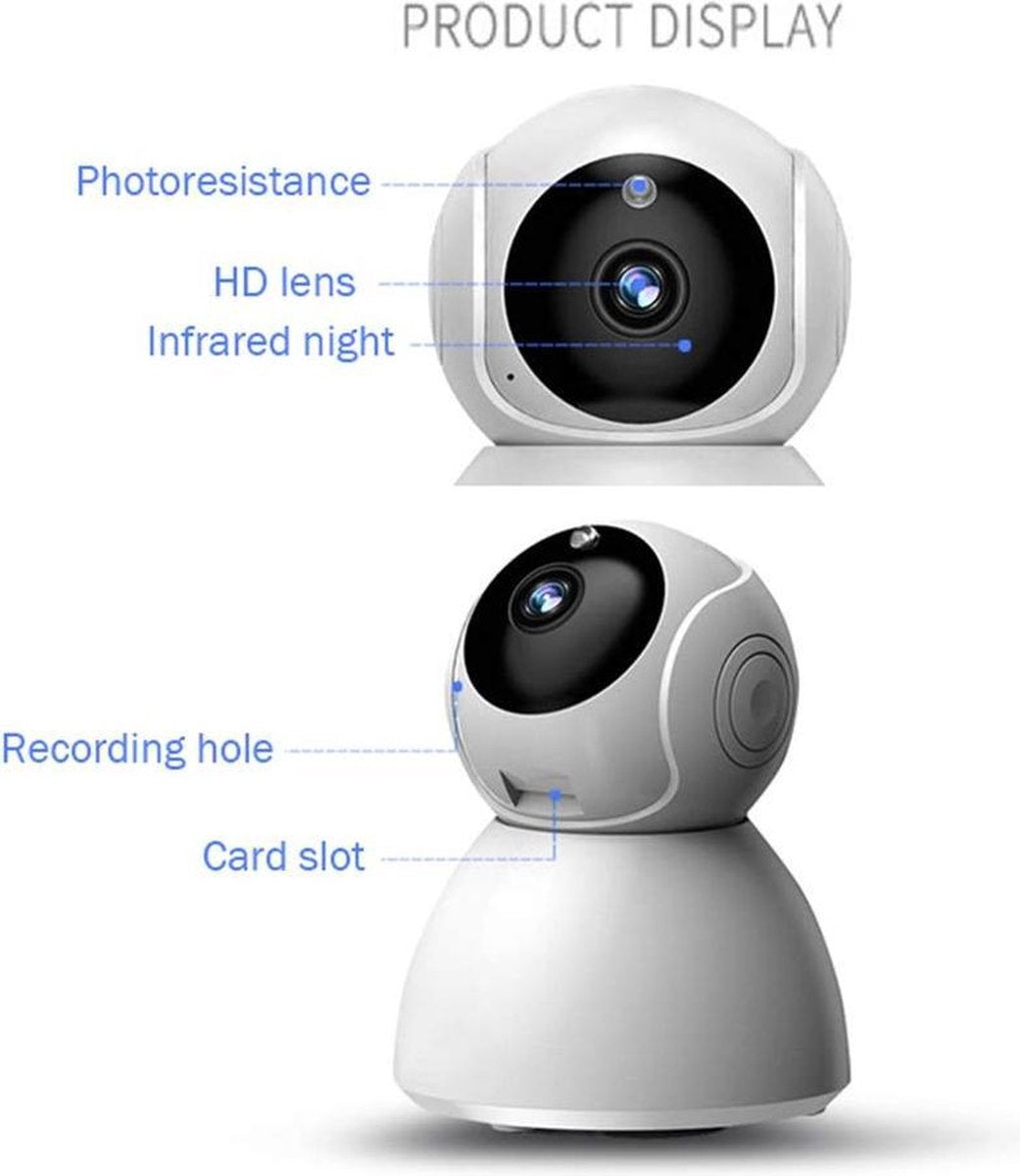 IP-Kamera - Mit Bewegungserkennung - Babyphone - Kabellos - Mit Wifi-Unterstützung + App