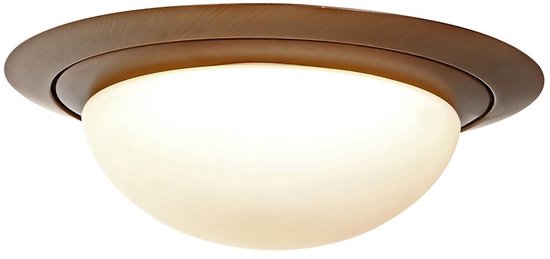 Deckenleuchte Steinhauer Ikaro 1365BR Bronze Ø 24 cm – 4-stufig dimmbar, für den Innenbereich geeignet, aus hochwertigem Metall und Glas
