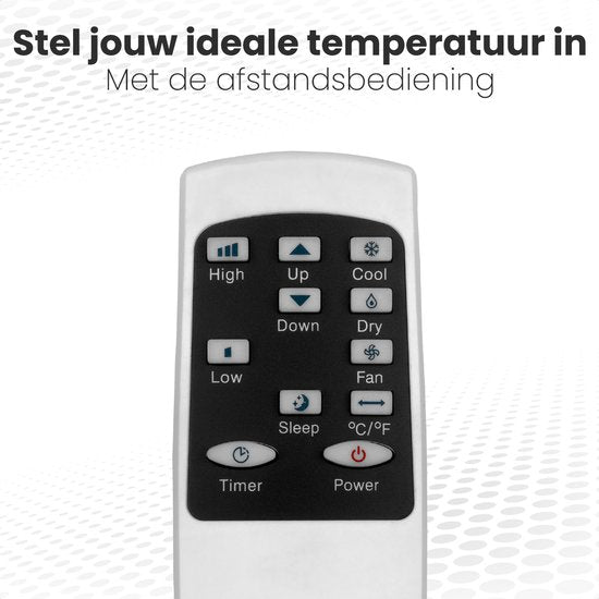 Auronic - Mobile 3-in-1 Klimaanlage - 7.000 BTU mit 2 Fensterabdichtungskits - kühlt bis zu 20 m² - Weiß