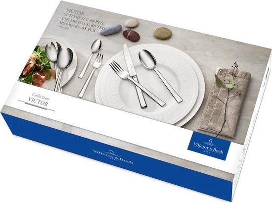 Villeroy & Boch Victor Besteck-Set - 68 Teile - Edelstahl