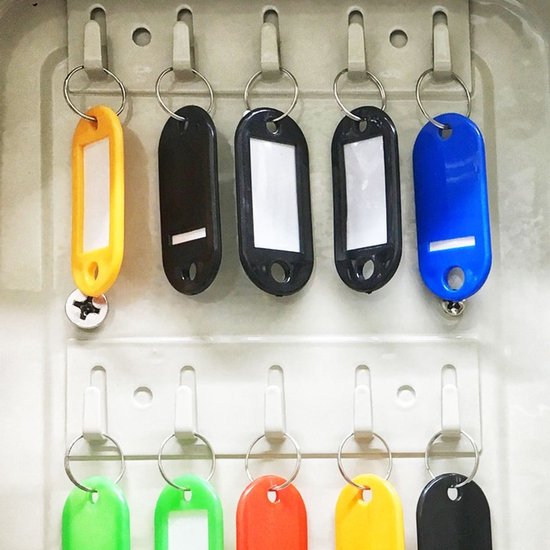 BRASQ Schlüsselsafe 20 Schlüssel mit Zahlenschloss - Schlüsselkasten, Schlüsselschrank KC300 Grau mit Zahlenschloss