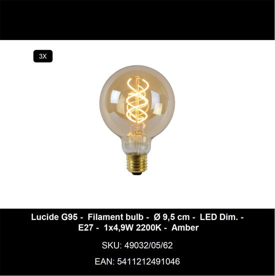 Lucide FOLD – Stehlampe – Ø 20 cm – 3xE27 – Weiß – Japandi