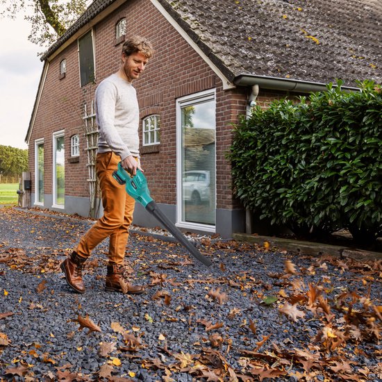 VONROC Accu Laubbläser 20V - Luftgeschwindigkeit 180 km/h - Luftmenge 5m3/min - Ohne Akku und Schnellladegerät