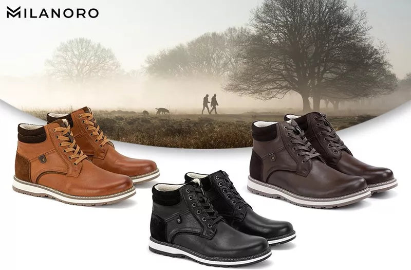 Hohe Lederturnschuhe Herren Torino- Dunkelbraun - Größe 42