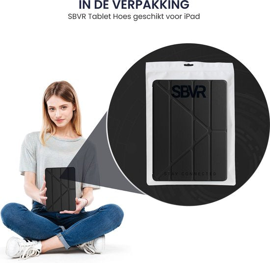 Tablet-Hülle passend für iPad Hülle 2019 - Air 3 - 10,5 Zoll - Smart Cover - Schwarz