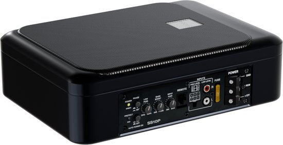 Skoov SlimBass Auto-Subwoofer mit integriertem Verstärker - 200W - Fernbedienung - Lautsprecher - Untersitz - Aktiv - Tieftöner