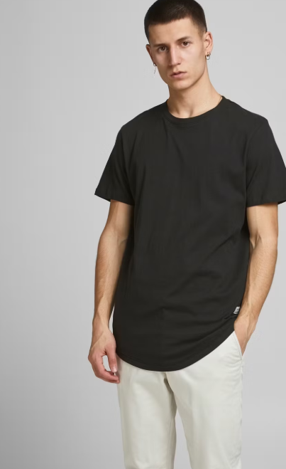 Jack & Jones Essentials Noa - 3er-Pack Herren-T-Shirts - 2x Weiß & 1x Schwarz - 100% Bio-Baumwolle - Größe S