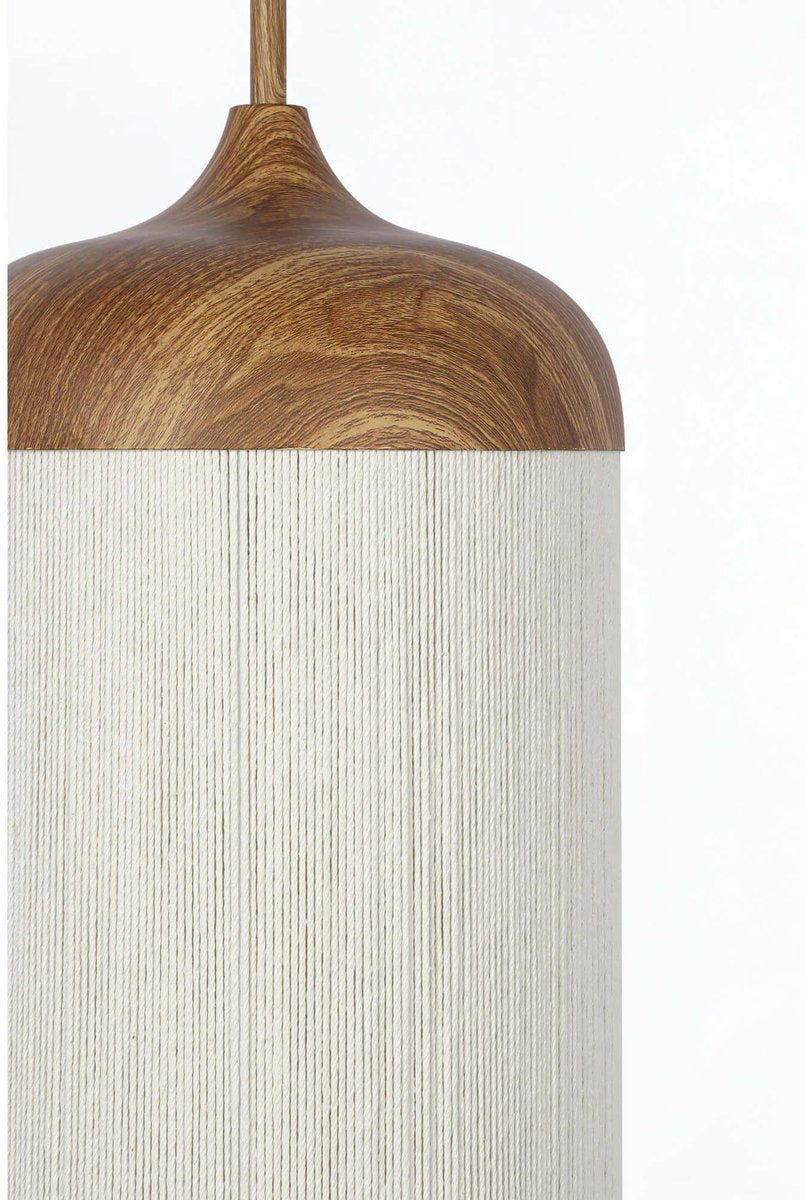 Light & Living Hängeleuchte Dania - Ø27,5x52cm - Modern - Für Esszimmer, Schlafzimmer, Wohnzimmer - Natur/Creme