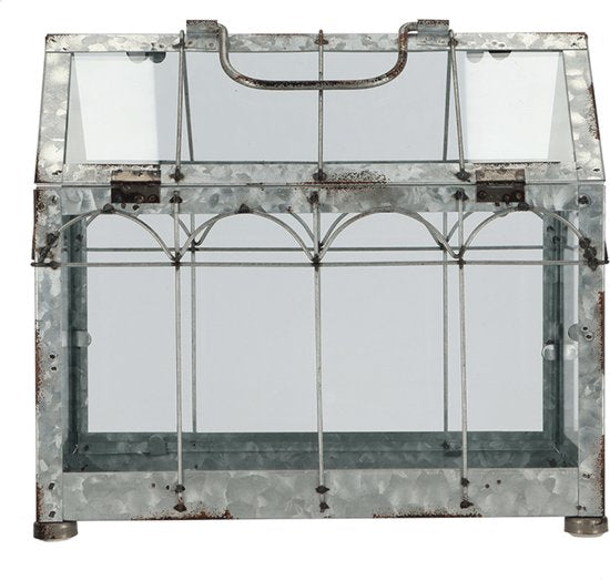 Esschert Design Gewächshaus 35,9 X 19 X 32,7 Cm Eisen Grau