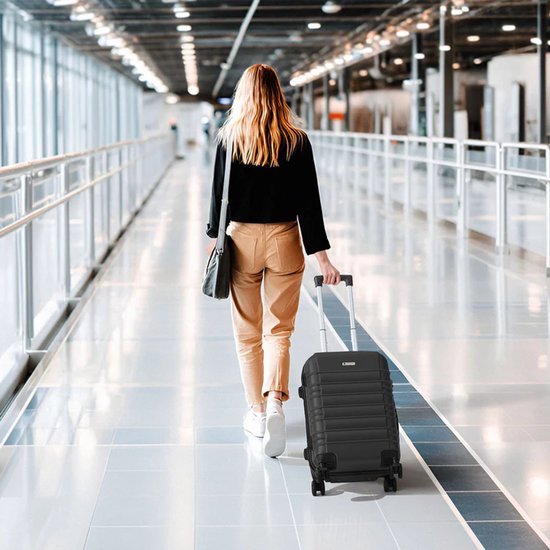 Hartschalenkoffer-Set Rom - 3-teilig - ABS - Schwarz