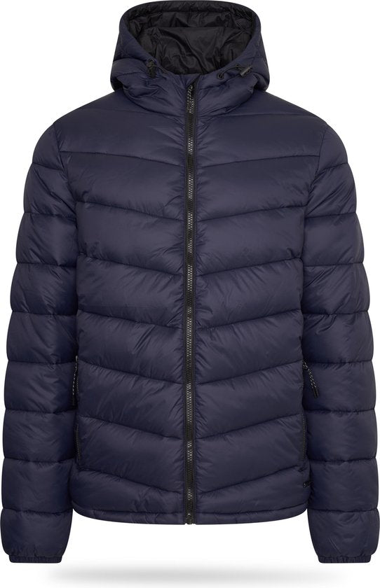 Pierre Cardin - Gefütterte Herren-Winterjacke - Blau - Größe M