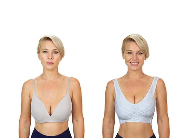 Comfortisse Push-Up BH Set - S (70-74 cm) - 3 Stück - Schwarz, Weiß & Beige