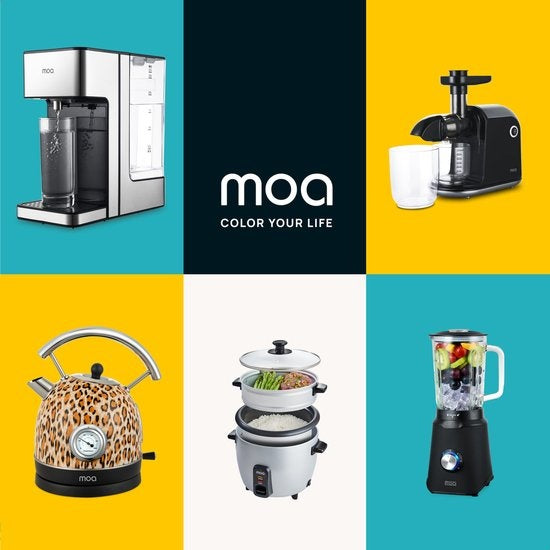 MOA Reiskocher mit Dampfgarer 1,5 Liter - Edelstahl - RC18S