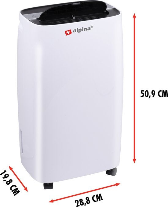 alpina - Luftentfeuchter und Luftreiniger - Leise: 46 dB - Entfeuchtet bis zu 10 l pro Tag