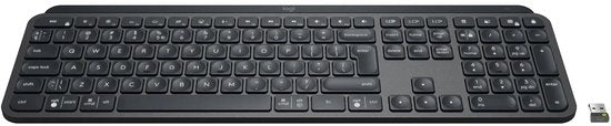Logitech MX Keys for Business – Tastatur – Kabellos – QWERTY ISO – Grau