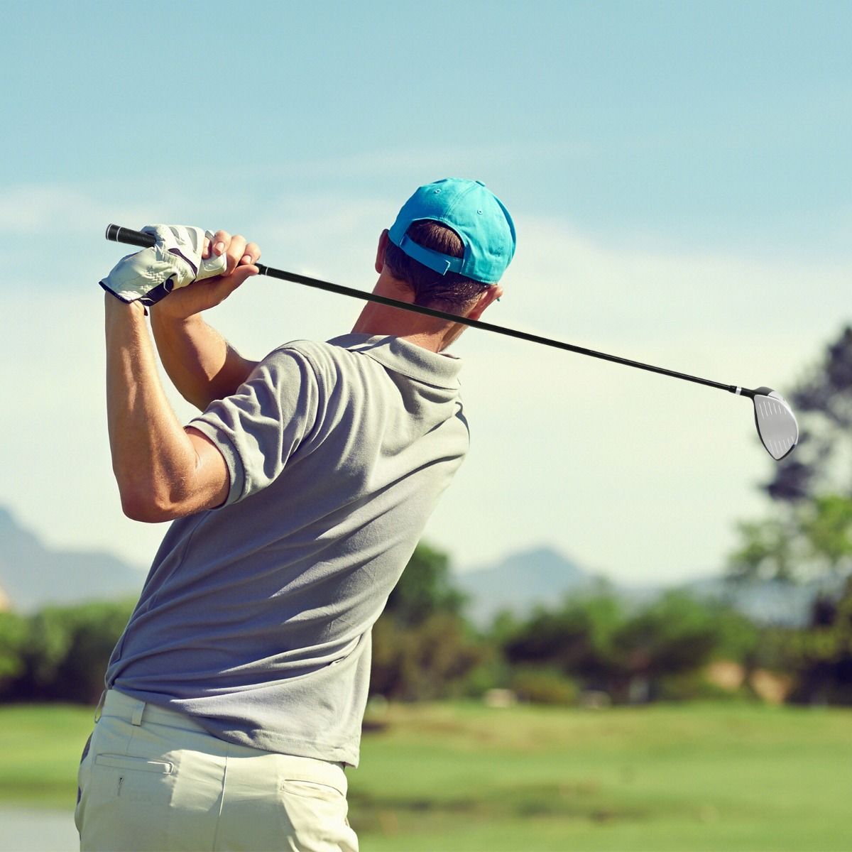 Coast Golf-Driver für Herren – 460-ccm-Schlägerkopf – Graphitschaft – Schwarz und Silber