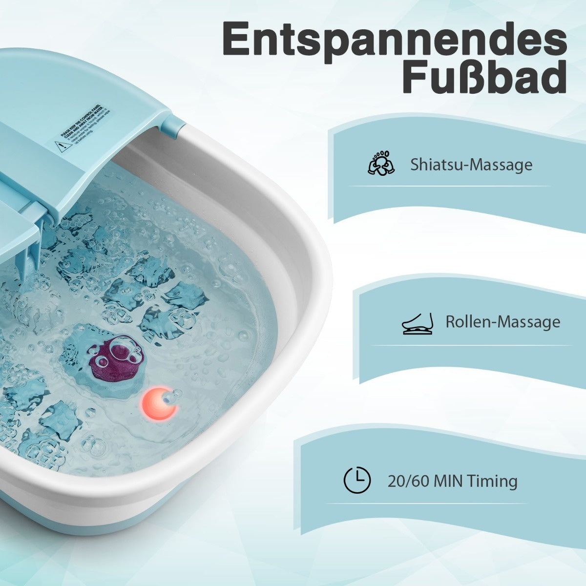 Coast Massage-Fußbad - 48°C - 500W - 34 x 41 x 21 cm