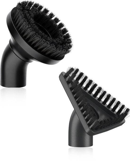 FLOWSTEAM® Handdampfreiniger – 2 x Ersatzbürsten (dreieckige Dampfbürste & große runde Bürste)