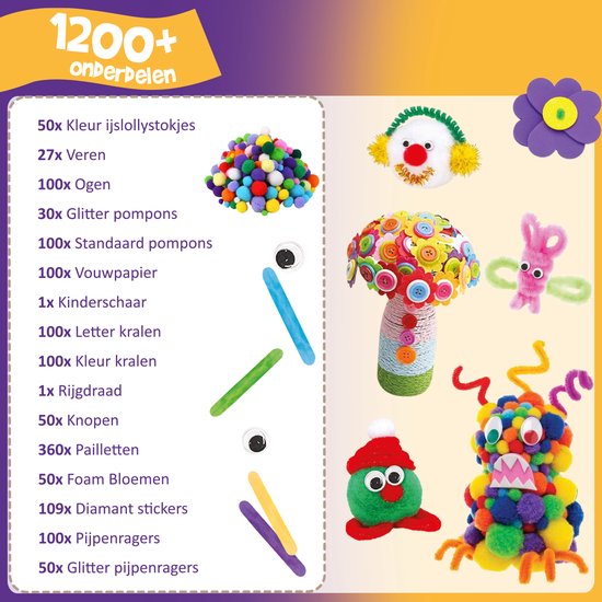 VAIVE Craft kit for Crafting Girls - Kreatives Spielzeug für Kinder - Bastelset - Bastelset - Bastelsets