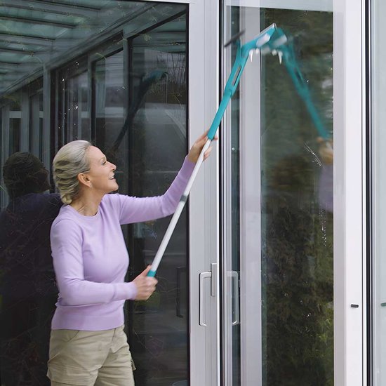 Livington Window Buddy – Fensterreiniger – Fensterreiniger mit Teleskopstange – Fensterwischer – Fensterreinigungsgerät – Duschwischer – Solarpanel-Reiniger Übersetzer