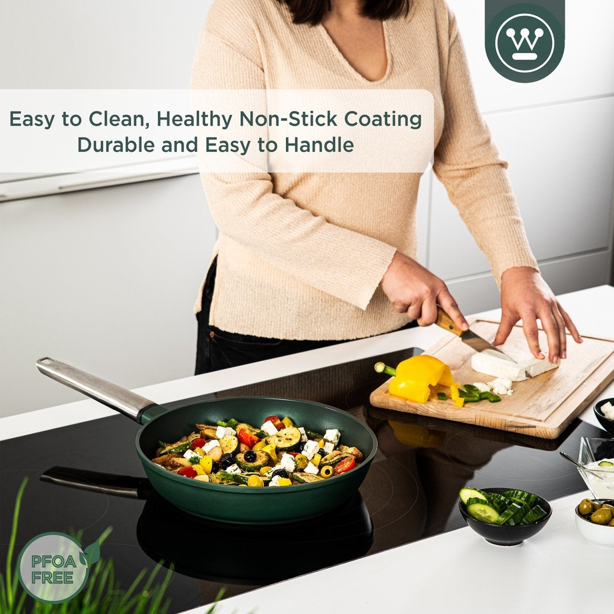 Westinghouse Performance Series Bratpfanne - Backofen geeignet - 28 cm - Grün