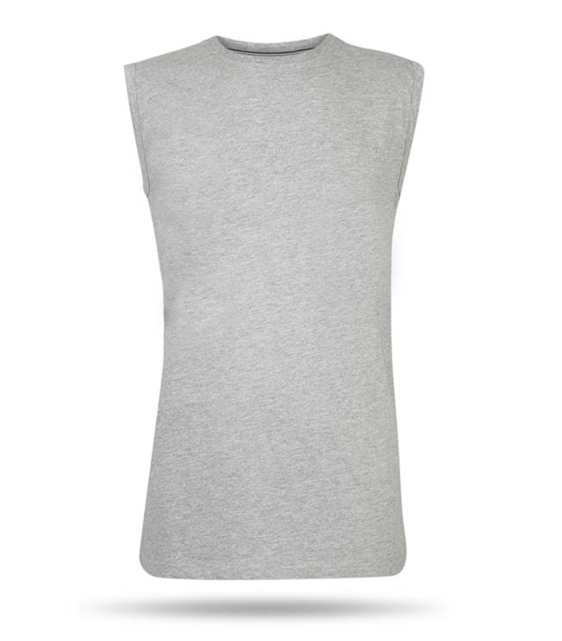 Pierre Cardin T-Shirt ohne Ärmel - Hellgrau - Größe L