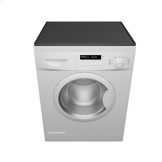 Bodo® Schutzmatte für Waschmaschine & Trockner - Silikonmatte 60x60cm - Schwarz