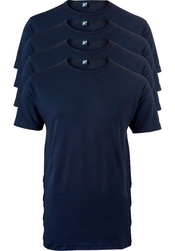 Alan Red Ottawa T-Shirts - O-Neck Shirt - Blau - Größe XXL - (4er-Pack)